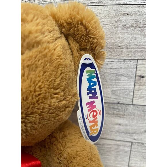 8” Mary Meyer Teddy Bear Holly Sitting Plush w/ Tag Stuffed Animal Bear Paw Feet - Picture 2 of 8